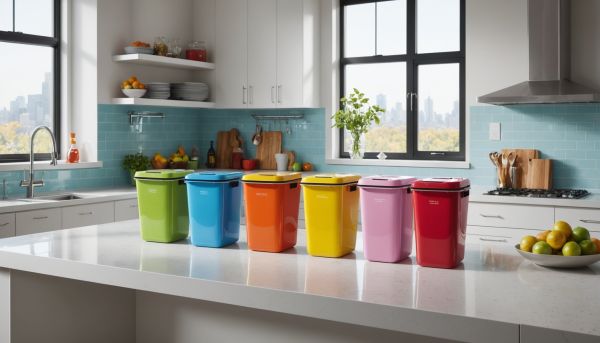 Des poubelles de table colorées pour un espace ordonné !